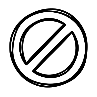 Prohibition Sign icon